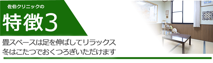 畳スペースは足を伸ばしてリラックス冬はこたつでおくつろぎいただけます